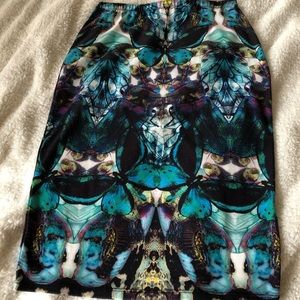 Butterfly 🦋 print jersey skirt